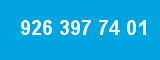 926 397 74 01 926 397 74 01